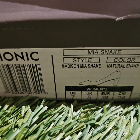 Vionic Mia Natural Snake Leather Pumps 👠🐍 - Picture 3 of 7